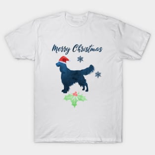 Christmas English Springer Spaniel Art T-Shirt